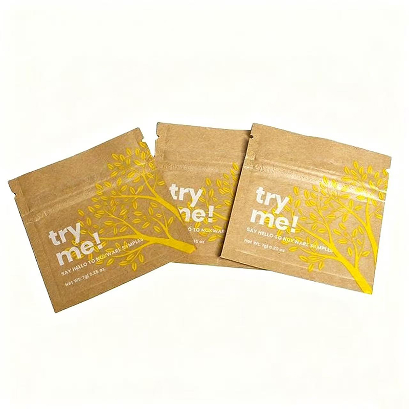 Biodegrodable Kraft Paper Pouch - Vlastní těsnicí těsnění 3 -side